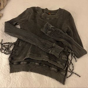 Free People Small Grey Long Sleeve